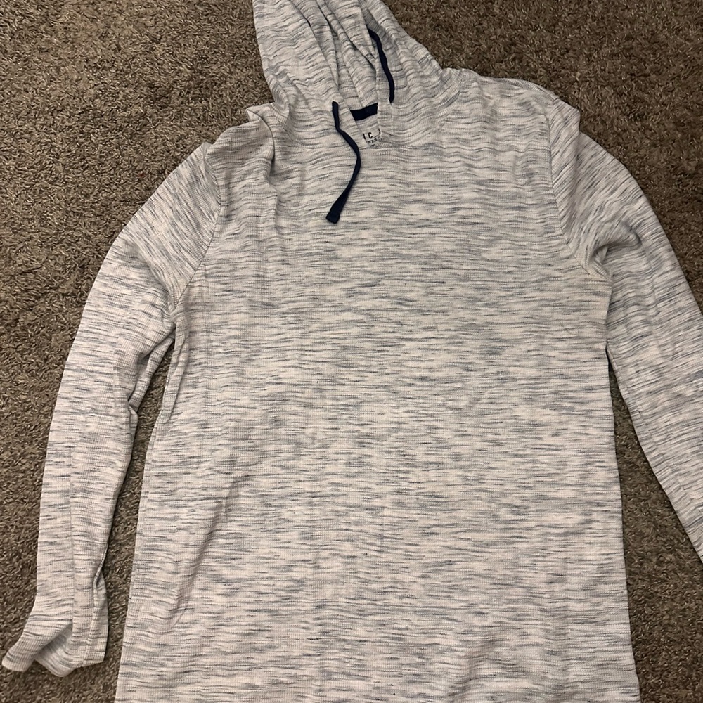 Gray Lightweight Shirt Jacket with Textured Design